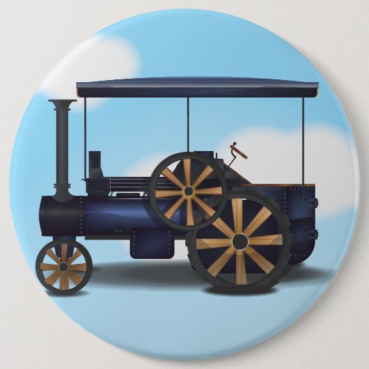 Stoommachine Ronde Button 6,0 Cm (Voorkant)