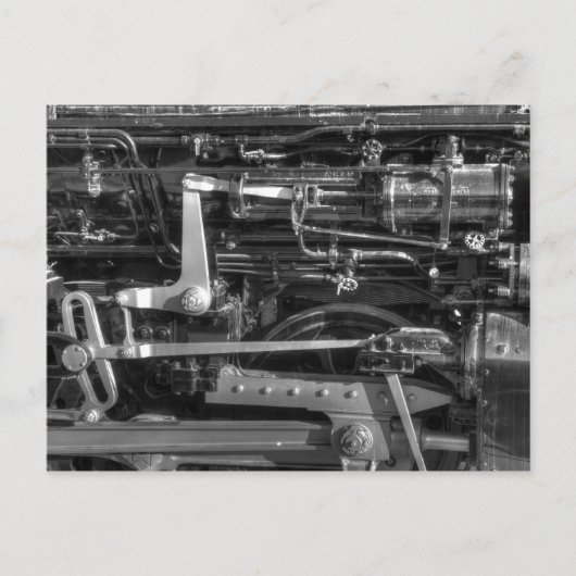 Stoommotor Briefkaart (Voorkant)