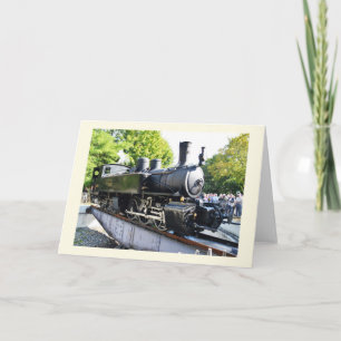 Stoommotor, Frankrijk Feestdagen Kaart