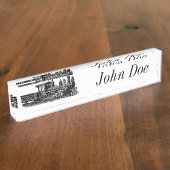  stoommotor naambordje (Zijkant)