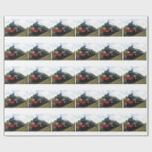 stoommotor, trein cadeaupapier (Vlak)