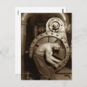 Stoompomp Briefkaart (Voorkant / Achterkant)