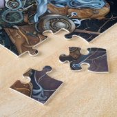 Stoompunk Dansende Vrouw Legpuzzel (Zijkant)