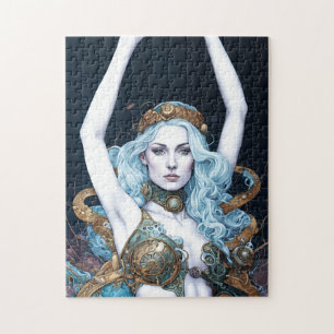 Stoompunk Dansende Vrouw Legpuzzel