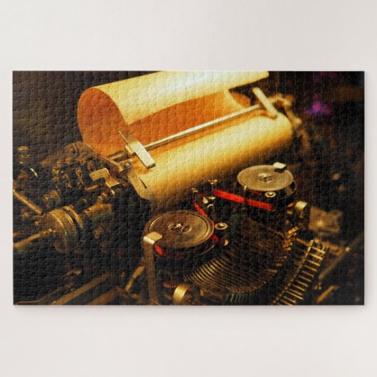 stoompunk schrijfmachine puzzel (Horizontaal)