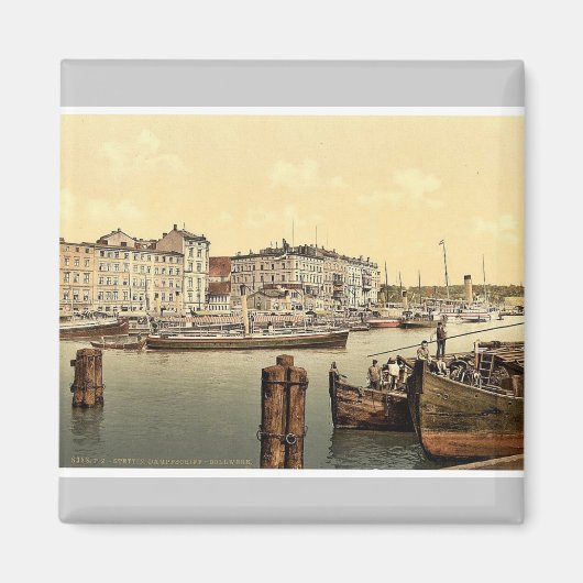 Stoomscheepswerf, Stettin Harbour, Pommeraina, Dui Magneet (Voorkant)