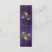 Stoomspinnenwebspin op paarse achtergrond klantenkaartje (Buitenkant ongevouwen)