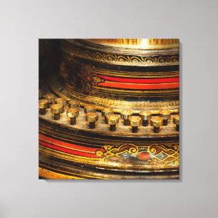Stoomstempel - Doodschrijver Canvas Afdruk
