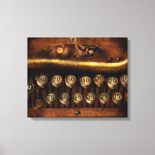 Stoomstempel - Vergelijkingsmechanisme Canvas Afdruk