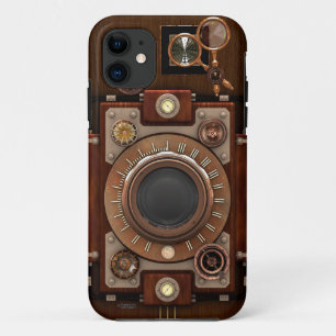 Stoomstijl antieke camera iPhone 11 hoesje