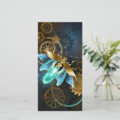 Stoomstijl Firefly Feestdagenkaart (Staand voorkant)