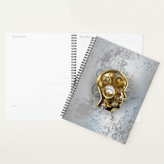 Stoomstijl hoofd met manometer planner (Display)