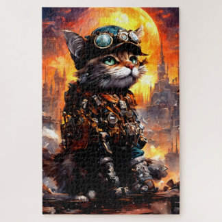 Stoomstijl Kat II Legpuzzel