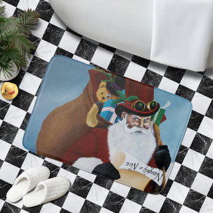Stoomstijl Kerstman Victoriaanse Kerst Fantasie Ku Badmat