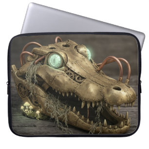 Stoomstijl Mechanische Alligator Industrieel Laptop Sleeve