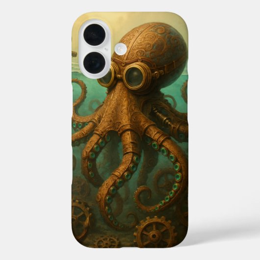 Stoomstijl Octopus Case-Mate iPhone Case (Achterkant)