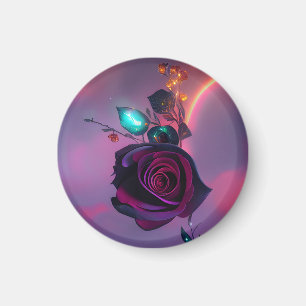 Stoomstijl Roos Magneet
