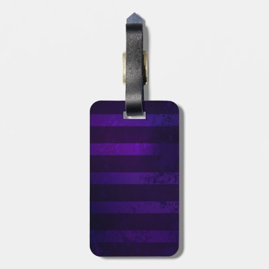 Stoomstijl Spin op Paarse Achtergrond Bagagelabel (Achterkant verticaal)