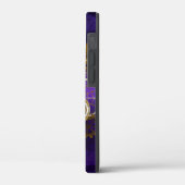 Stoomstijl Spin op Paarse Achtergrond Case-Mate iPhone Case (Achterkant / Links)