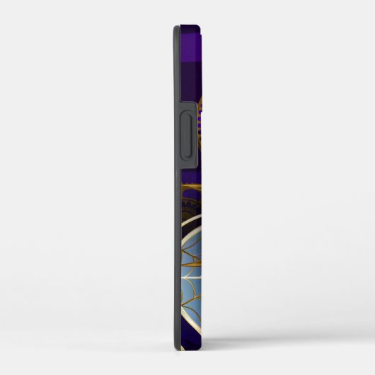 Stoomstijl Spin op Paarse Achtergrond Case-Mate iPhone Case (Achterkant / Rechts)