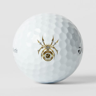 Stoomstijl Spin op Paarse Achtergrond Golfballen