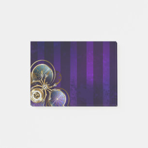 Stoomstijl Spin op Paarse Achtergrond Post-it® Notes
