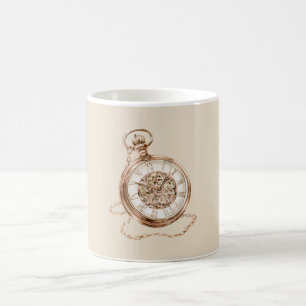 Stoomstijl stopwatch koffiemok