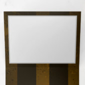 Stoomstijl tandwielen en blauwe vlinders drieluik uitnodiging (Binnenzijde eerst)