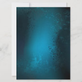 Stoomstijl turquoise Achtergrond met Tandwielen Kaart (Achterkant)