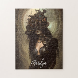 Stoomstijl Verberg Je Ogen Originele Kunst Legpuzzel