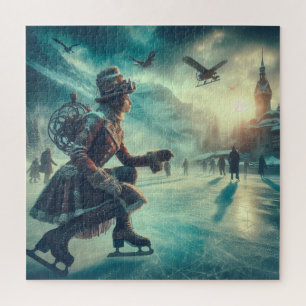 Stoomstijl Victoriaanse Fantasy Winterboodschapper Legpuzzel
