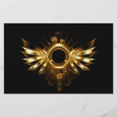 Stoomstijl vleugels briefpapier (Voorkant)