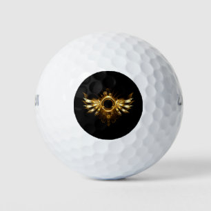 Stoomstijl vleugels golfballen