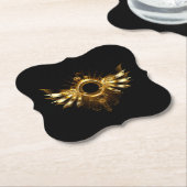 Stoomstijl vleugels kartonnen onderzetters (Gekanteld)