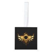 Stoomstijl vleugels kubus ornament (Voorkant)