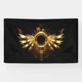 Stoomstijl vleugels spandoek (Horizontaal)