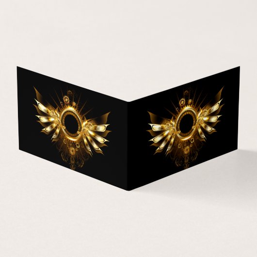 Stoomstijl vleugels visitekaartjes (Buitenkant)