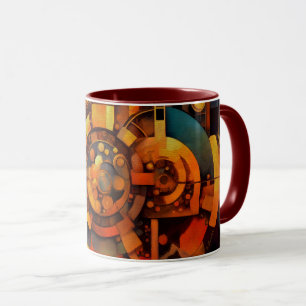 Stoomstijl Zonnewerktuig Abstract Mok