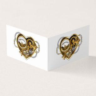 Stoomstijlhart met een Manometer Visitekaartjes