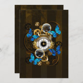 Stoomstijltandwielen en Blauwe Vlinders Aankondiging (Voorkant / Achterkant)