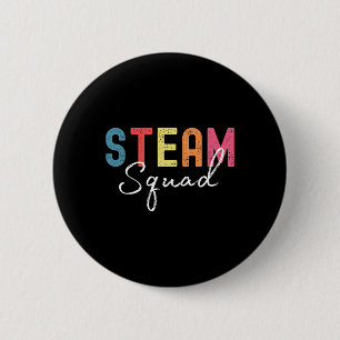 Stoomteam Terug naar school Eerste dag Stoomleraar Ronde Button 5,7 Cm