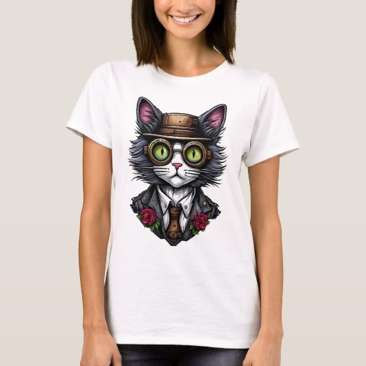 Stoomtech Kat T-shirt (Voorkant)