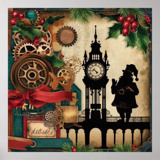 Stoomtech Kerstposter Poster (Voorkant)