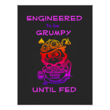 Stoomtech Ramen Kat Grappige Anime Gaming Poster