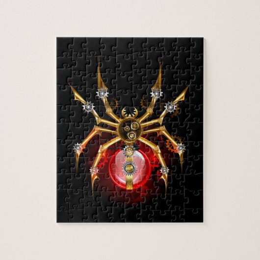 Stoomtech spin op zwart legpuzzel (Verticaal)