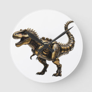 Stoomtech T-Rex Mech – Messing Dino Beest Ronde Klok