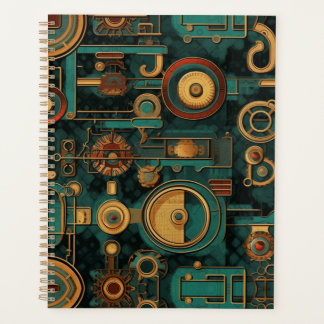 Stoomtech Turquoise Rood Goud Planner