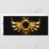 Stoomtech vleugels feestdagenkaart (Voorkant / Achterkant)