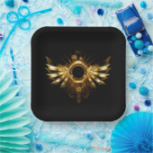 Stoomtech vleugels papieren bordje (Feest)