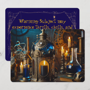 Stoomtechneuten Victoriaans Gotische Wetenschapsme Feestdagenkaart